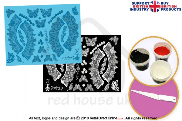 Spring Rush | Cake Lace Mats | Cake Decorating Starter Kit | Cake Decorating Craft Tool