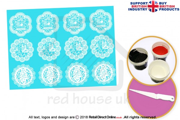 Summer Rush | Cake Lace Mats | Cake Decorating Starter Kit | Cake Decorating Craft Tool