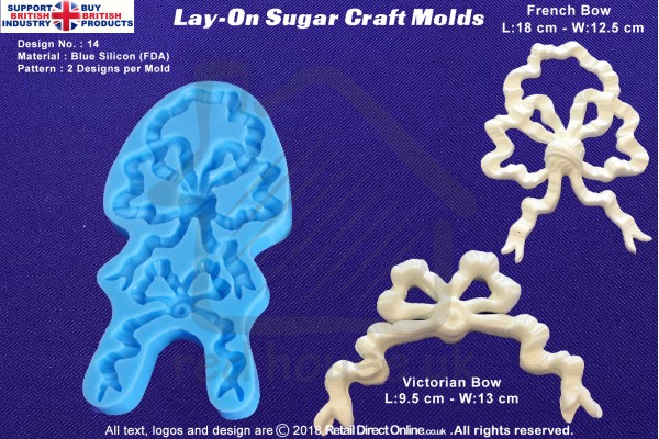 Design 14 | Lay-On Silicone Cake Molds | Deep Floral Roses | Wedding Cakes | Design | Sugar Cake Decorating Craft 