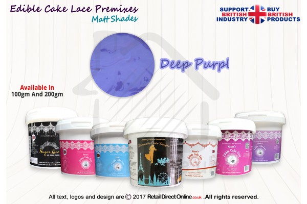 Deep Purple Colour | Edible Printing Ink colour | Natural Matt Shade | 100 Grams