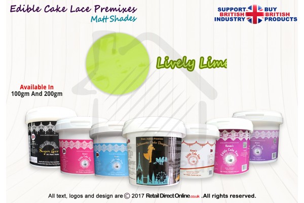 Lively Lime Colour | Edible Printing Ink colour | Natural Matt Shade | 100 Grams