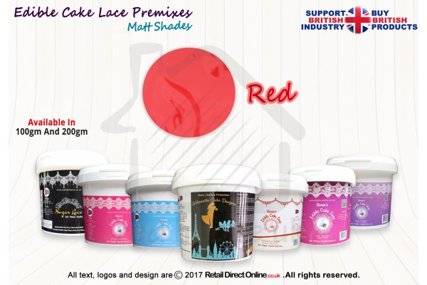 Red Colour | Edible Printing Ink colour | Natural Matt Shade | 100 Grams