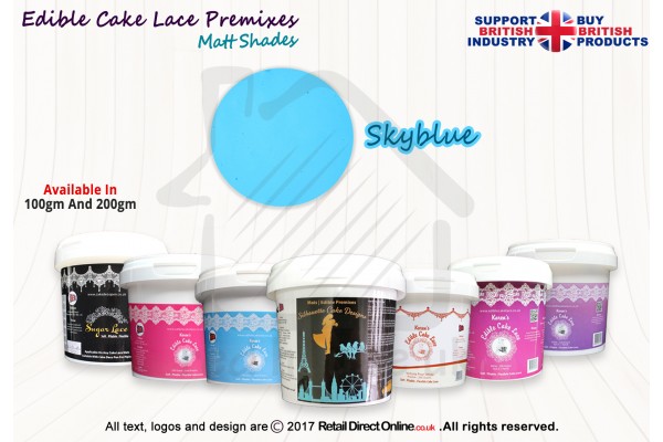 Sky Blue Colour | Edible Printing Ink colour | Natural Matt Shade | 100 Grams
