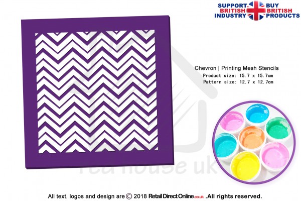 Chevron | Starter Kits | Printing Mesh Stencils | Edible Ink