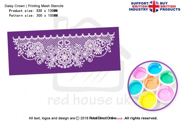 Daisy Crown | Starter Kits | Printing Mesh Stencils | Edible Ink