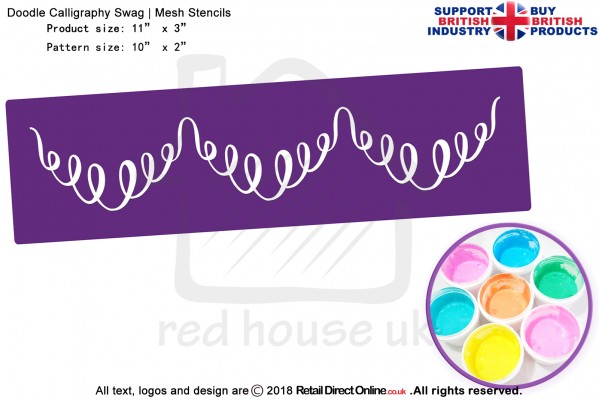 Doodle Calligraphy Swag | Starter Kits | Printing Mesh Stencils | Edible Ink