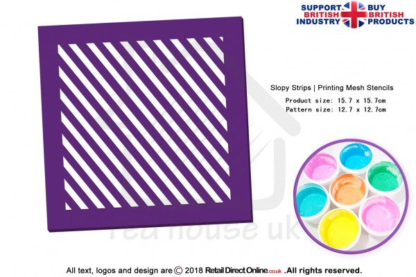 Slopy Strips | Starter Kits | Printing Mesh Stencils | Edible Ink