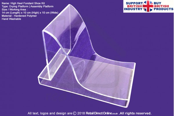 High Heel Fondant Shoe Kit | Drying Platform | Assembly Platform | For Cake Decorating Craft Topper