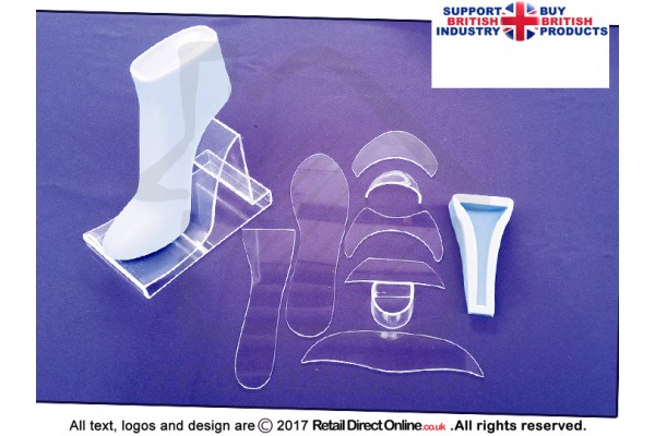 Shoe Kit + 2 Mats | Fondant High Heel | Transparent | Cake Decoration | Cake Toppers