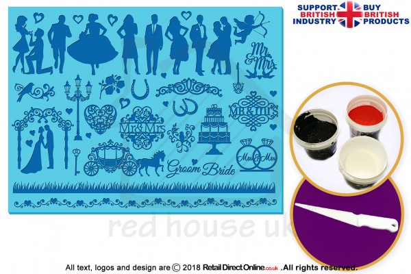 Wedding Bells | Silhouette Cake Design Starter Kits | Cupcake Cookies Cake Decorating Craft Tool