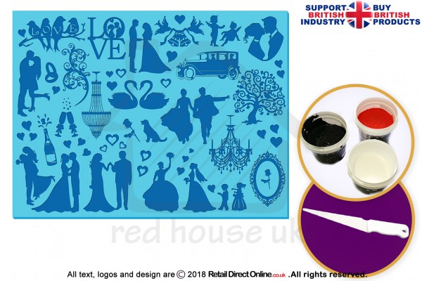 Wedding Blessings | Silhouette Cake Design Starter Kits | Cupcake Cookies Cake Decorating Craft Tool