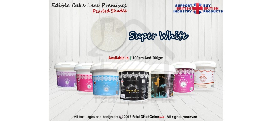 Pearled | 100 Grams | Edible Cake Lace 
