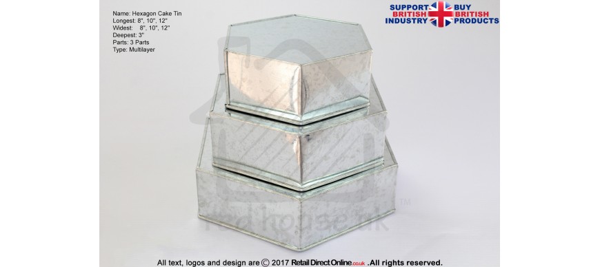 Hexagon Cake Tins Hexagon Cake Tins