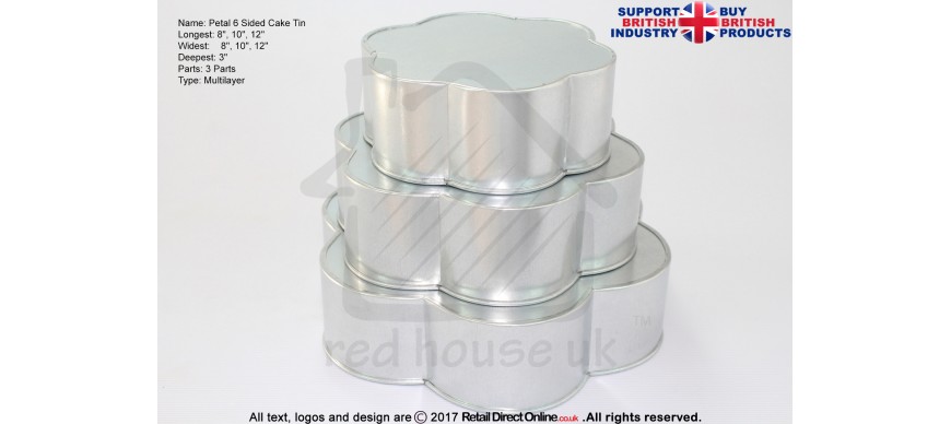 Petal Cake Tins Petal Cake Tins