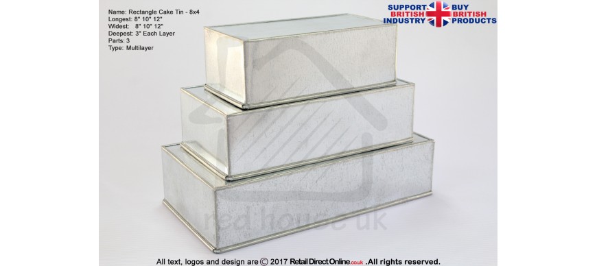 Rectangle Oblong Cake Tin