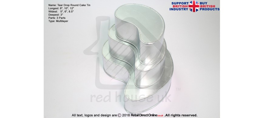 Tear Drop Cake Tins Tear Drop Cake Tins