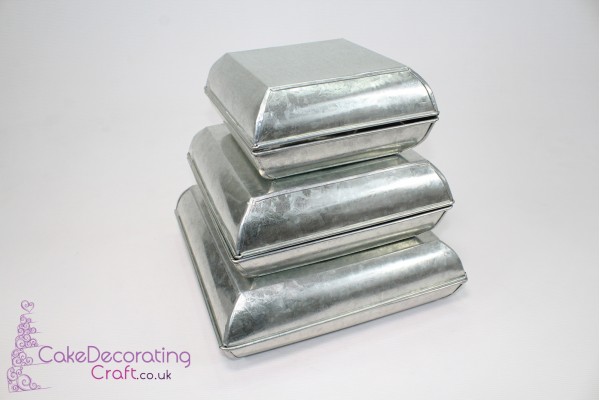 Pillow Square Cake Baking Tin | 2" Deep | Size 8 10 12 " | 3 Tiers | Hand Made