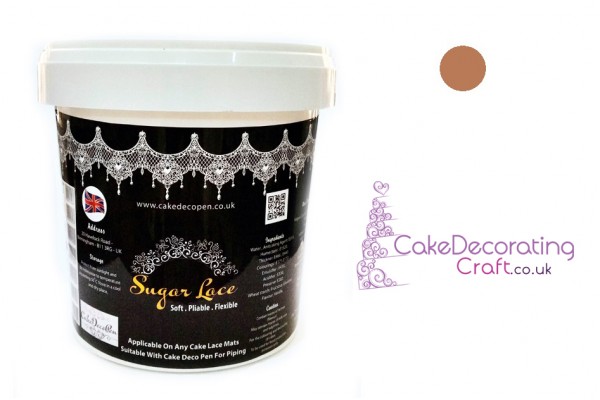 Edible Cake Lace Premix | 200 Grams | Metallic Bronze ( Rustic and Vintage ) | Premium Quality