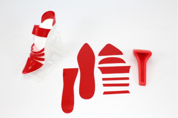 High Heel Fondant Shoe Kit | Gum Paste | Cake Decorating Craft Topper | Red