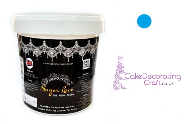 Edible Cake Lace Premix | 200 Grams |Pearl Peacock Blue | Premium Quality