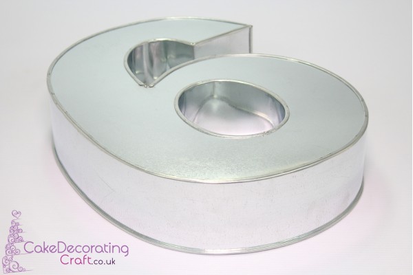 Large Number 6 | Novelty Shape | Cake Baking Tins and Pans | 3" Deep | Six