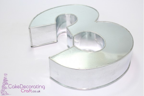 Large Number 3 | Novelty Shape | Cake Baking Tins and Pans | 3" Deep | Three