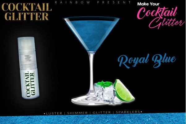 Cocktail Gloss Lustre Pearled Shimmer Shade | Edible | Blue