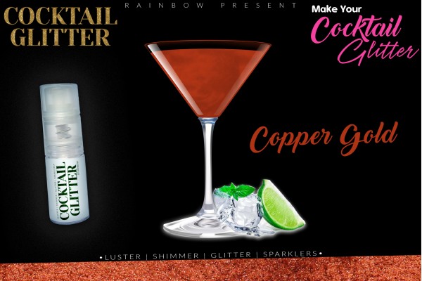 Cocktail Gloss Lustre Pearled Shimmer Shade | Edible | Copper