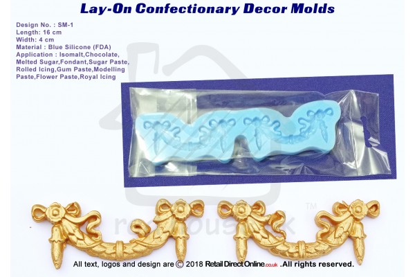 SM-1 | Silicon Molds | Silicon Moulds | For Gumpaste Sugarpaste Fondant Modelling Paste | Cake and Cupcake Decorating Craft Tool