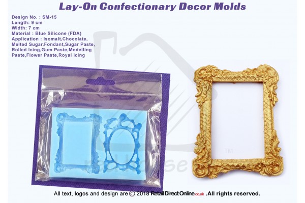SM-15 | Silicon Molds | Silicon Moulds | For Gumpaste Sugarpaste Fondant Modelling Paste | Cake and Cupcake Decorating Craft Tool