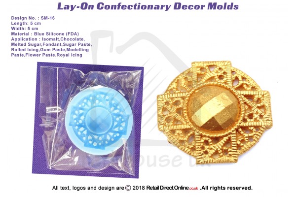 SM-16 | Silicon Molds | Silicon Moulds | For Gumpaste Sugarpaste Fondant Modelling Paste | Cake and Cupcake Decorating Craft Tool