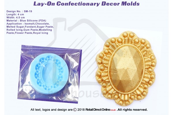 SM-19 | Silicon Molds | Silicon Moulds | For Gumpaste Sugarpaste Fondant Modelling Paste | Cake and Cupcake Decorating Craft Tool