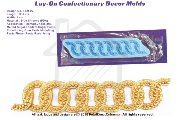 SM-22 | Silicon Molds | Silicon Moulds | For Gumpaste Sugarpaste Fondant Modelling Paste | Cake and Cupcake Decorating Craft Tool