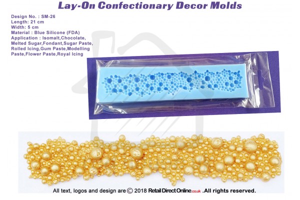 SM-26 | Silicon Molds | Silicon Moulds | For Gumpaste Sugarpaste Fondant Modelling Paste | Cake and Cupcake Decorating Craft Tool