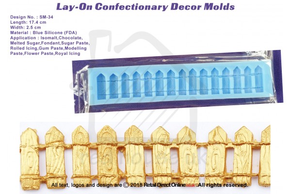 SM-34 | Silicon Molds | Silicon Moulds | For Gumpaste Sugarpaste Fondant Modelling Paste | Cake and Cupcake Decorating Craft Tool