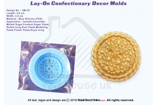SM-35 | Silicon Molds | Silicon Moulds | For Gumpaste Sugarpaste Fondant Modelling Paste | Cake and Cupcake Decorating Craft Tool
