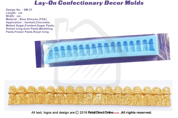SM-37 | Silicon Molds | Silicon Moulds | For Gumpaste Sugarpaste Fondant Modelling Paste | Cake and Cupcake Decorating Craft Tool