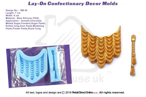 SM-38 | Silicon Molds | Silicon Moulds | For Gumpaste Sugarpaste Fondant Modelling Paste | Cake and Cupcake Decorating Craft Tool