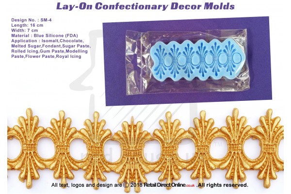 SM-4 | Silicon Molds | Silicon Moulds | For Gumpaste Sugarpaste Fondant Modelling Paste | Cake and Cupcake Decorating Craft Tool