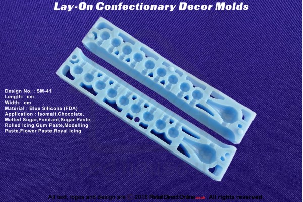 SM-41 | Silicon Molds | Silicon Moulds | For Gumpaste Sugarpaste Fondant Modelling Paste | Cake and Cupcake Decorating Craft Tool