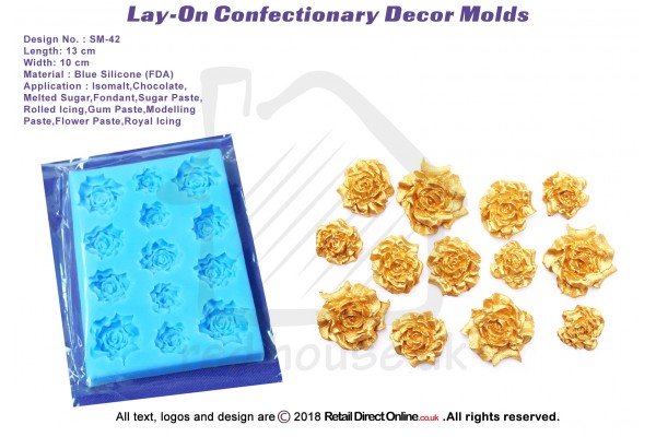 SM-42 | Silicon Molds | Silicon Moulds | For Gumpaste Sugarpaste Fondant Modelling Paste | Cake and Cupcake Decorating Craft Tool