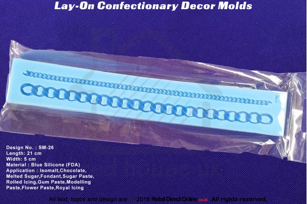 SM-43 | Silicon Molds | Silicon Moulds | For Gumpaste Sugarpaste Fondant Modelling Paste | Cake and Cupcake Decorating Craft Tool