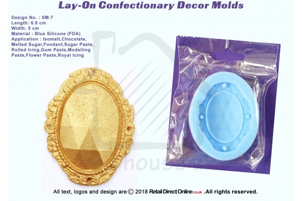 SM-7 | Silicon Molds | Silicon Moulds | For Gumpaste Sugarpaste Fondant Modelling Paste | Cake and Cupcake Decorating Craft Tool