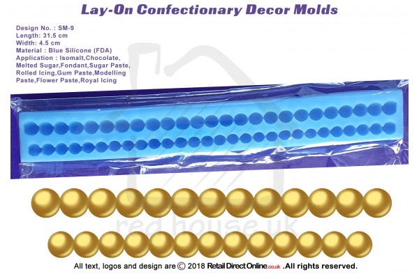 SM-9 | Silicon Molds | Silicon Moulds | For Gumpaste Sugarpaste Fondant Modelling Paste | Cake and Cupcake Decorating Craft Tool