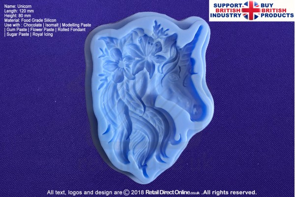 SM-25 | Unicorn | Silicone Molds | Silicone Moulds | For Gumpaste Sugarpaste Fondant Modelling Paste | Cake and Cupcake Decorating Craft Tool
